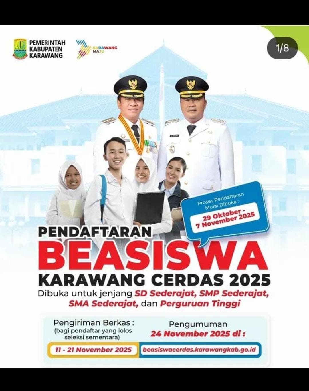 Anggaran Beasiswa Karawang Cerdas (Kacer) 2025 Melejit Jadi Rp25 Miliar! Siapa Saja yang Berhak Dapat?