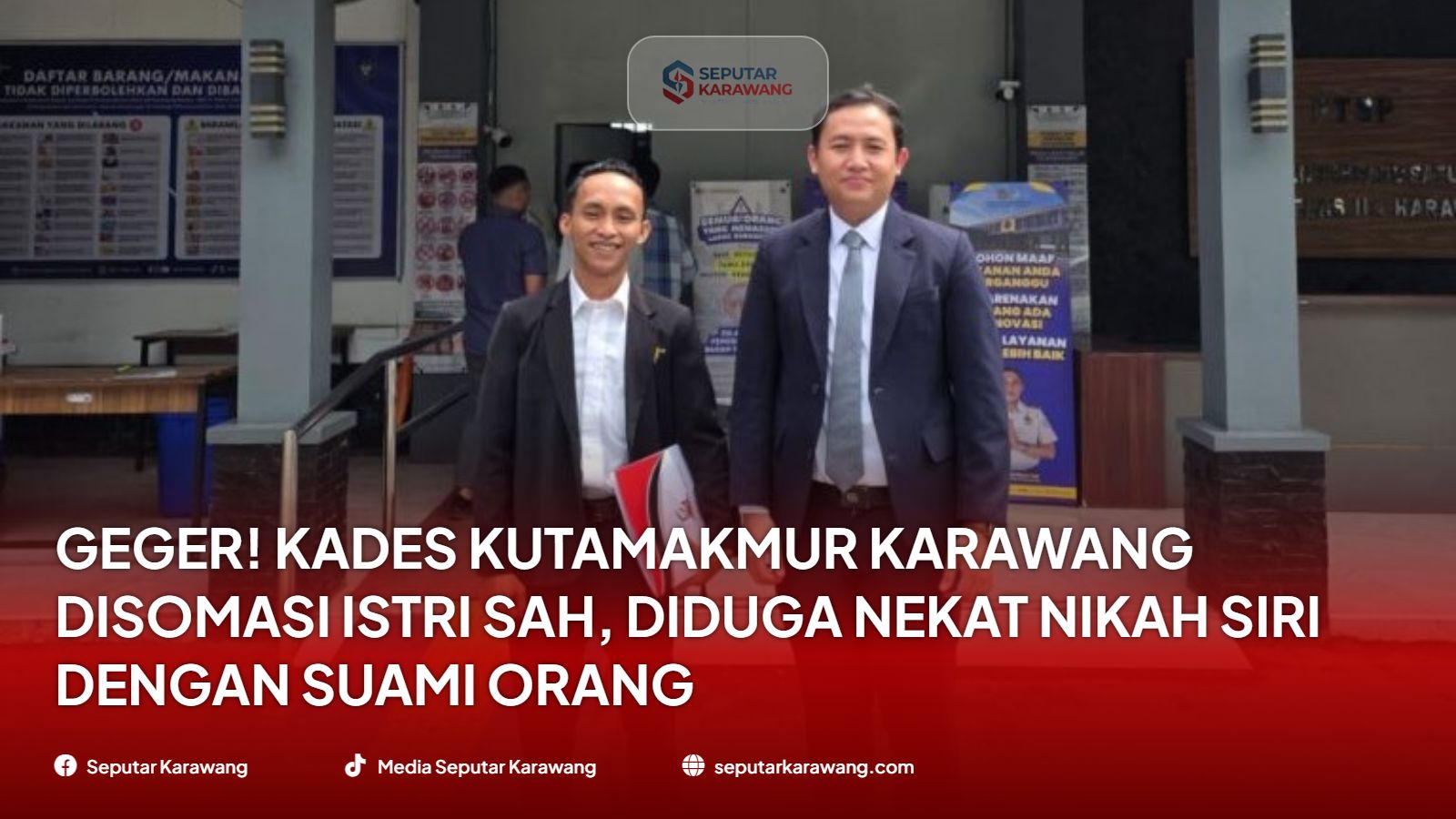 Geger! Kades Kutamakmur Karawang Disomasi Istri Sah, Diduga Nekat Nikah Siri dengan Suami Orang