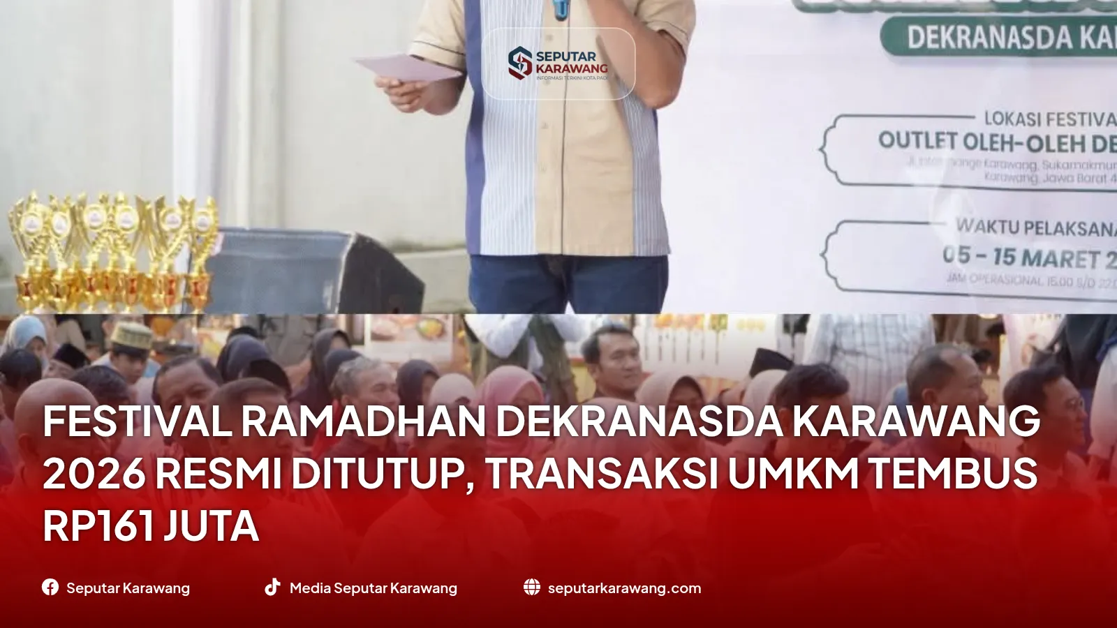 Festival Ramadhan Dekranasda Karawang 2026 Resmi Ditutup, Transaksi UMKM Tembus Rp161 Juta perhari - Foto 3