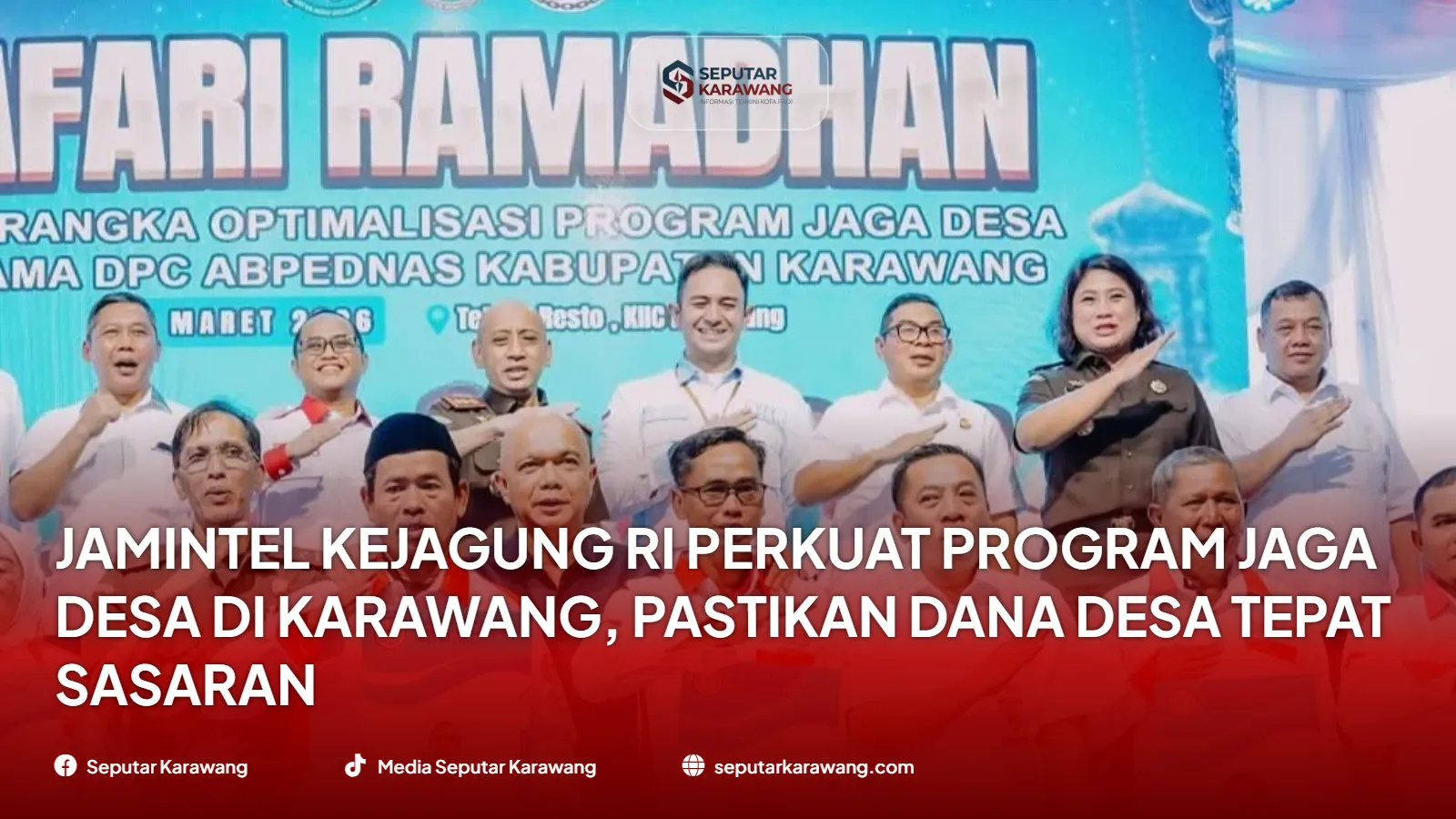 Jamintel Kejagung RI Perkuat Program Jaga Desa di Karawang, Pastikan Dana Desa Tepat Sasaran