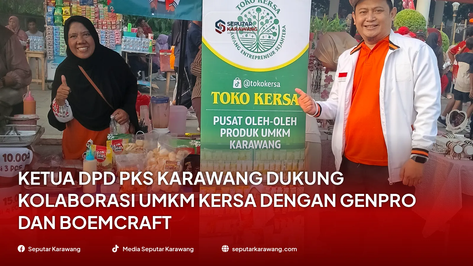 Ketua DPD PKS Karawang Dukung Kolaborasi UMKM KERSA dengan Genpro dan Boemcraft