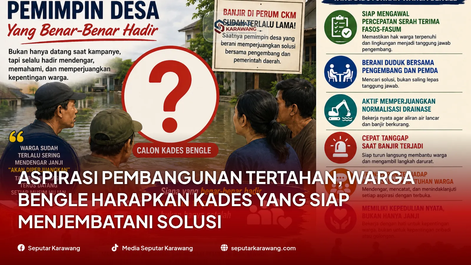 Aspirasi Pembangunan Tertahan, Warga Bengle Harapkan Kades yang Siap Menjembatani Solusi