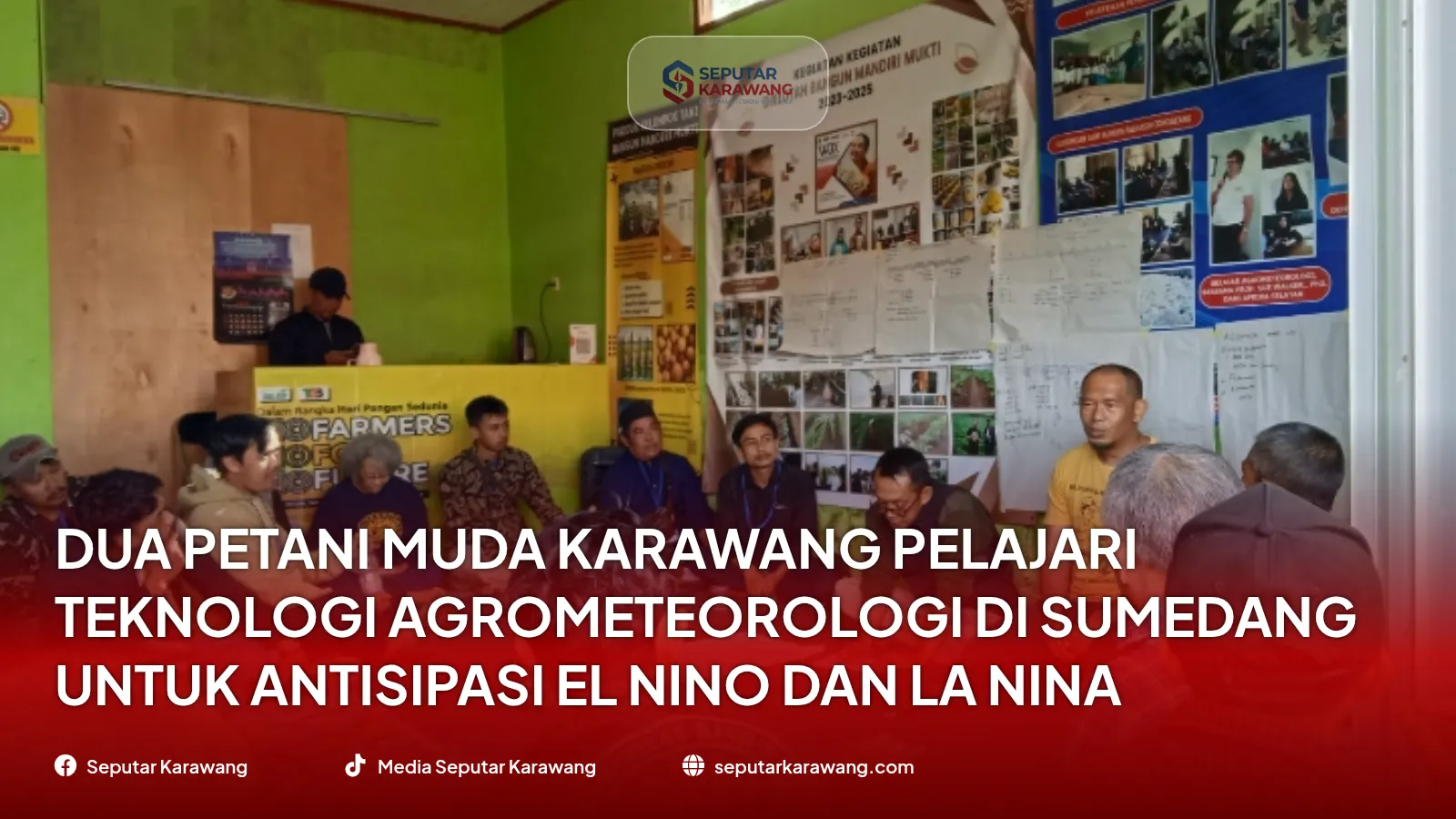Dua Petani Muda Karawang Pelajari Teknologi Agrometeorologi di Sumedang untuk Antisipasi El Nino dan La Nina
