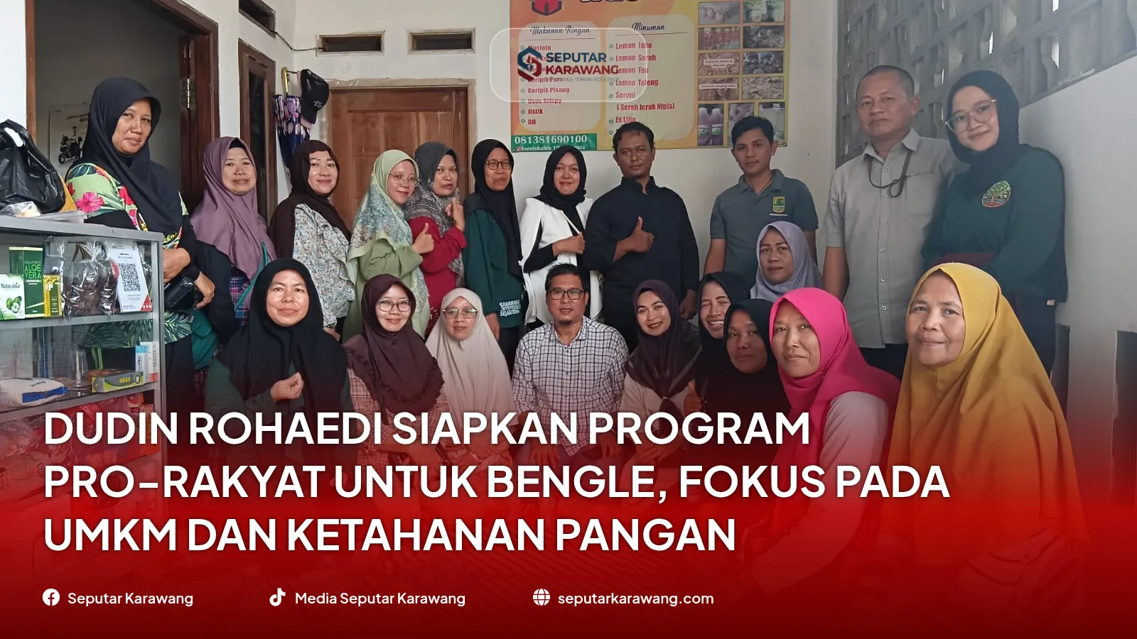 Dudin Rohaedi Siapkan Program Pro-Rakyat untuk Bengle, Fokus pada UMKM dan Ketahanan Pangan