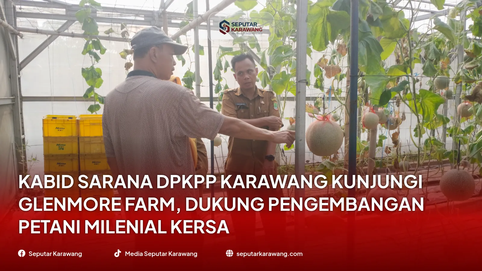Kabid Sarana DPKPP Karawang Kunjungi Glenmore Farm, Dukung Pengembangan Petani Milenial KERSA - Foto 2