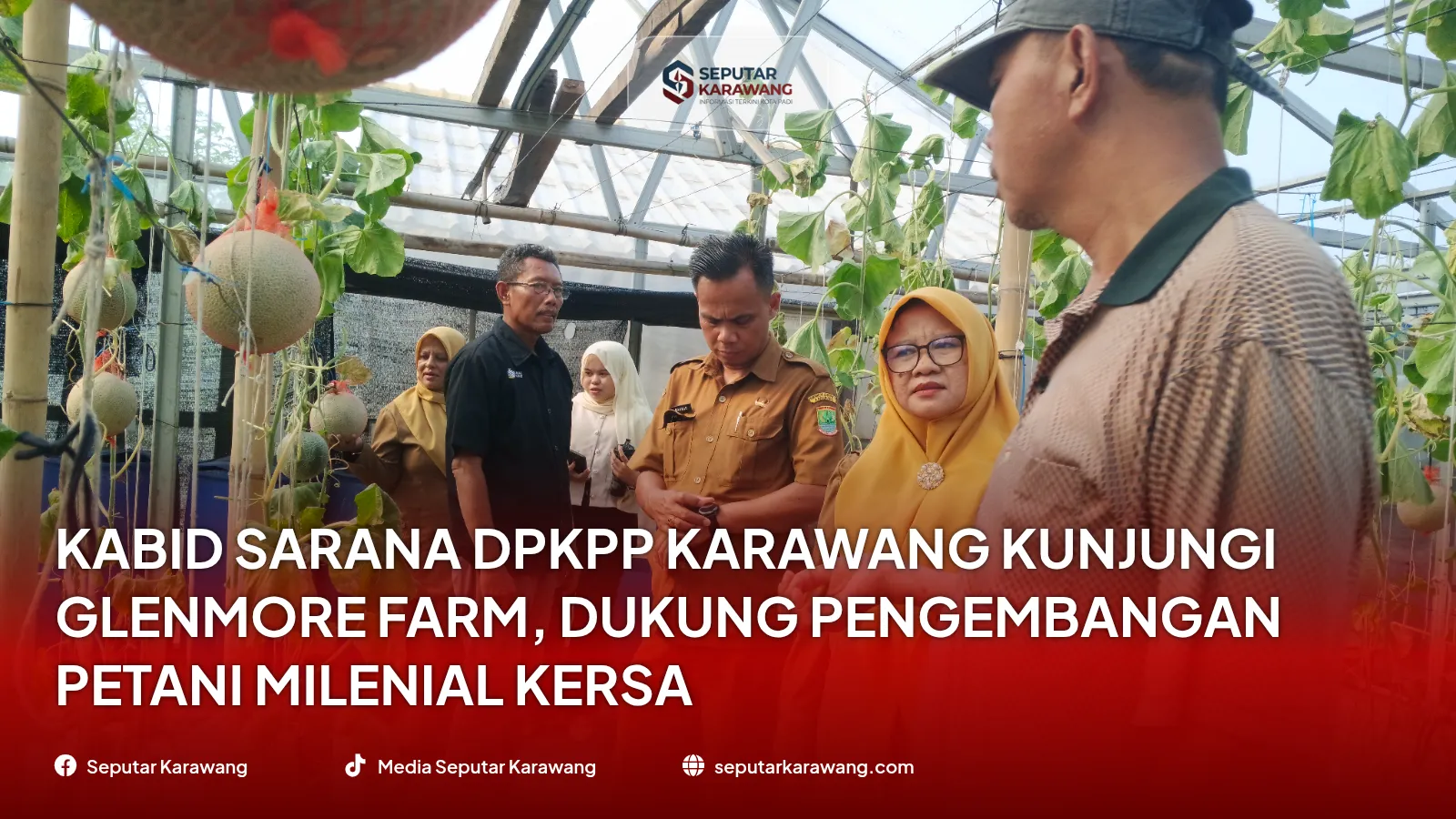 Kabid Sarana DPKPP Karawang Kunjungi Glenmore Farm, Dukung Pengembangan Petani Milenial KERSA