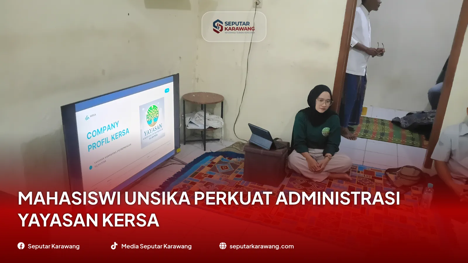 Unsika 农业技术学生 Lutfia Maulidia 准备加强 Karawang 企业家 Sejahtera 基金会的管理 - Foto 2