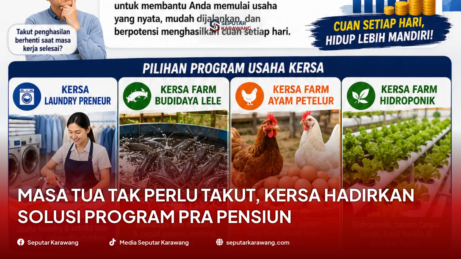 Masa Tua Tak Perlu Takut, KERSA Hadirkan Solusi Program Pra Pensiun