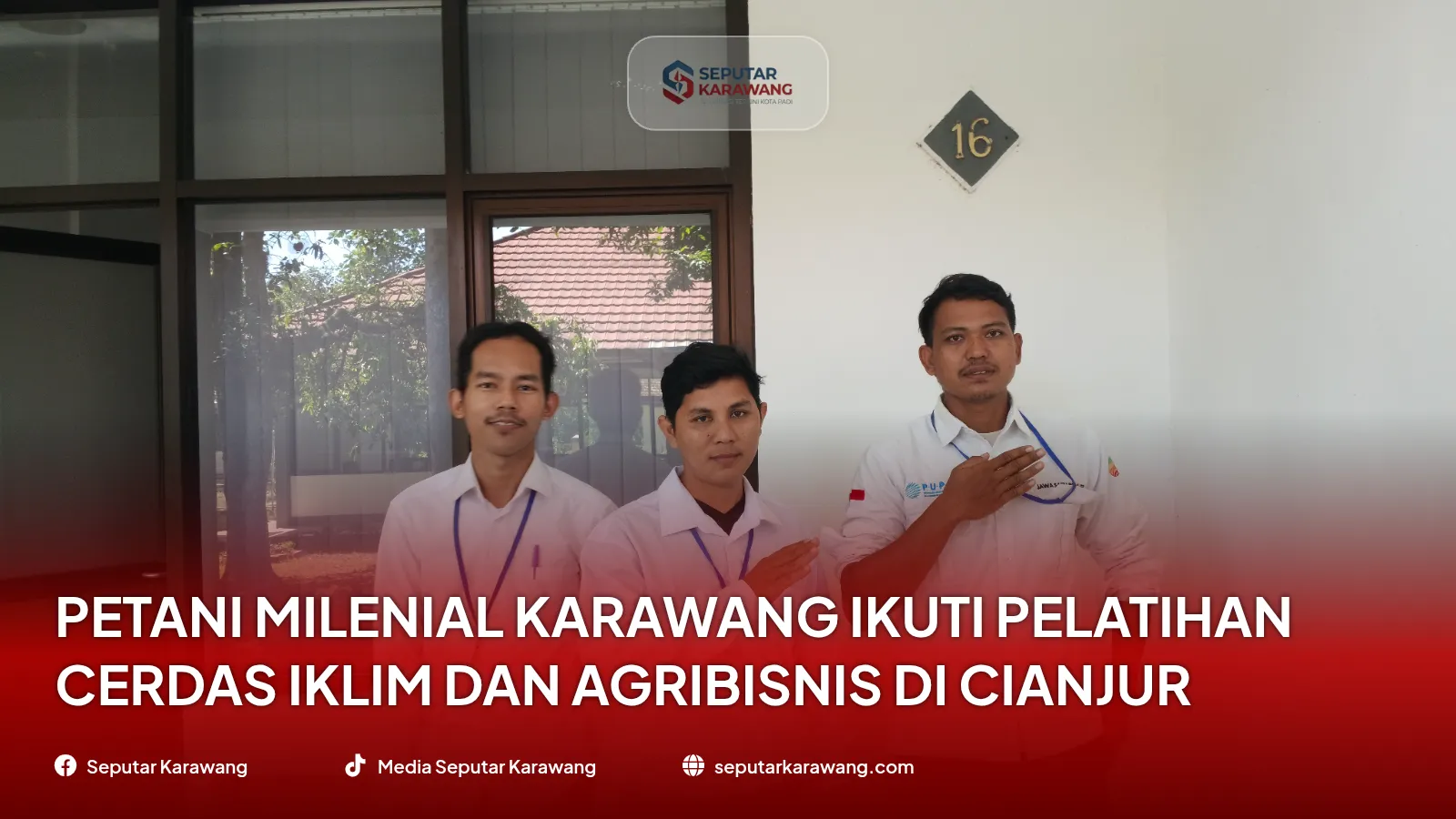Petani Milenial Karawang Ikuti Pelatihan Cerdas Iklim dan Agribisnis di Cianjur