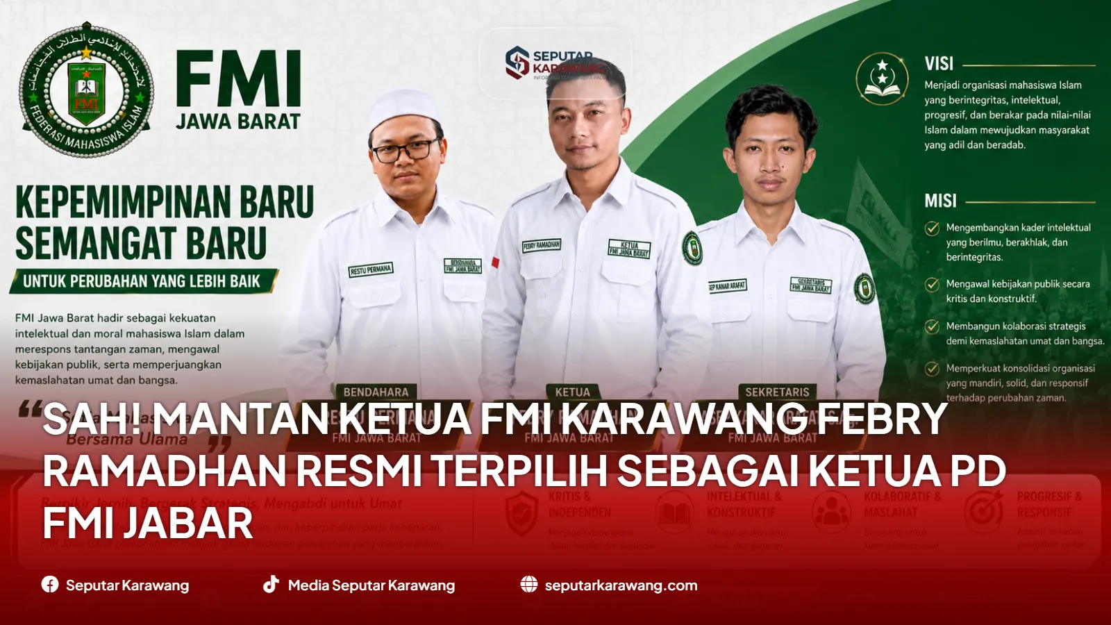 Sah! Mantan Ketua FMI Karawang Febry Ramadhan Resmi Terpilih Sebagai Ketua PD FMI Jabar