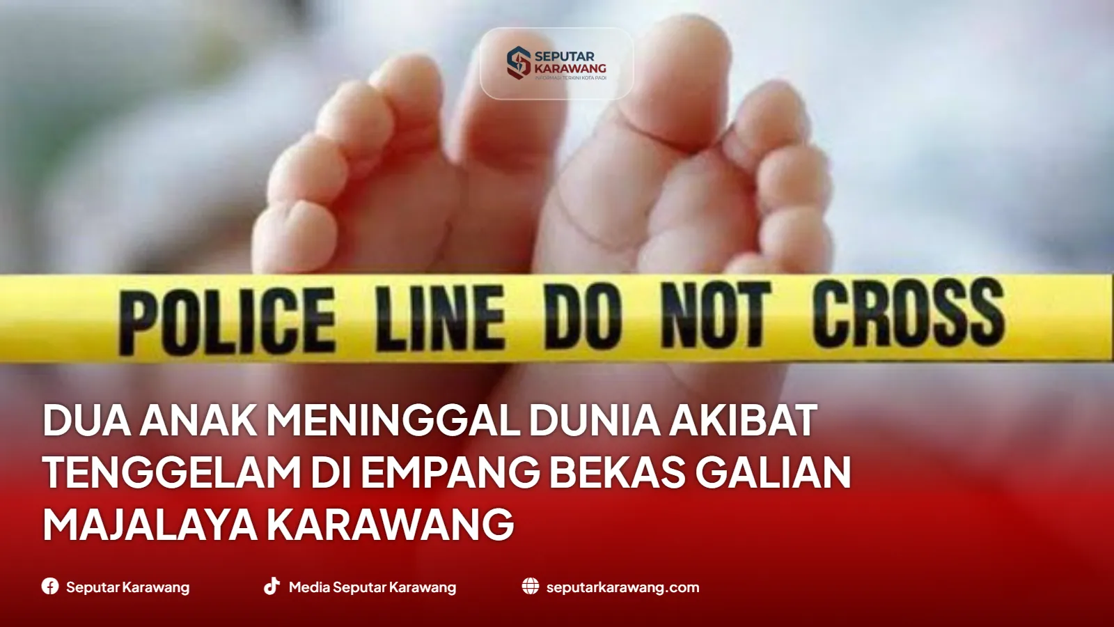Dua Anak Meninggal Dunia Akibat Tenggelam di Empang Bekas Galian Majalaya Karawang