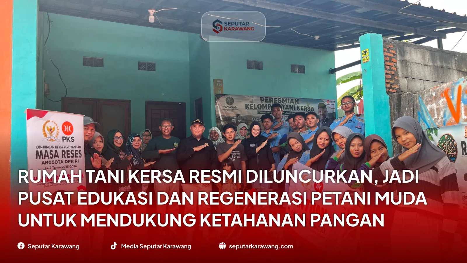 Rumah Tani KERSA Resmi Diluncurkan, Jadi Pusat Edukasi dan Regenerasi Petani Muda untuk Mendukung Ketahanan Pangan Nasional
