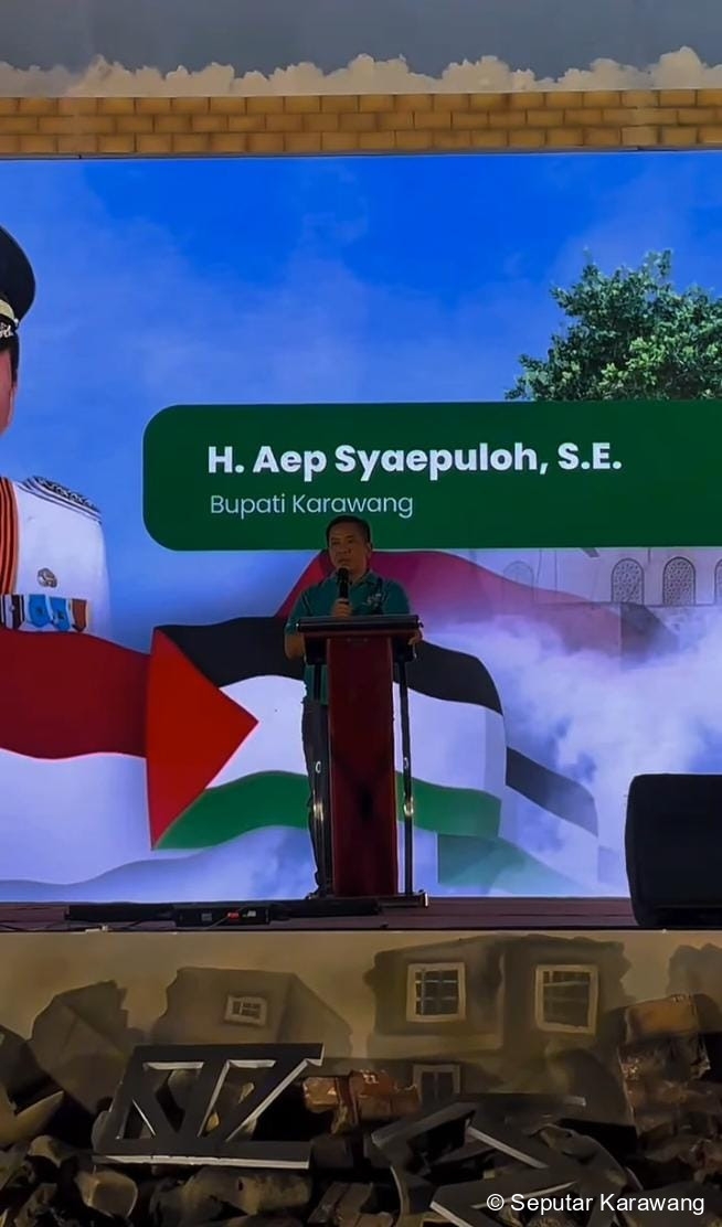 Bupati Karawang Hadiri Teater Islami Bertema Kemanusiaan untuk Palestina
