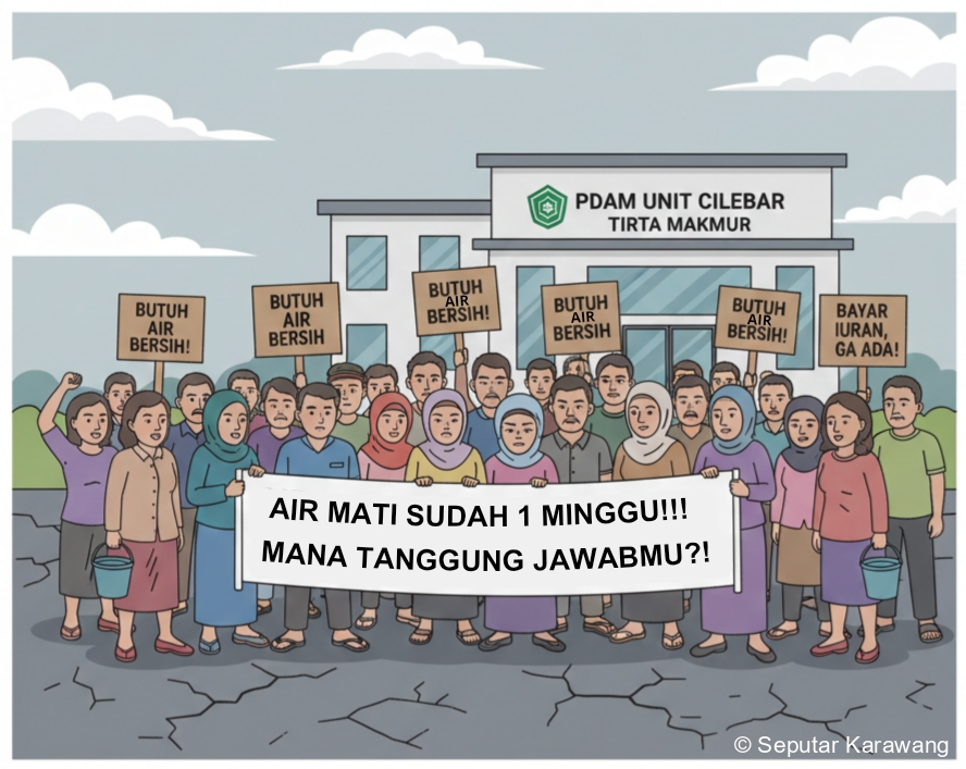 Air Mati, Tagihan Tetap Jalan: Warga Cikande Disiksa Lambannya Penanganan PDAM Karawang