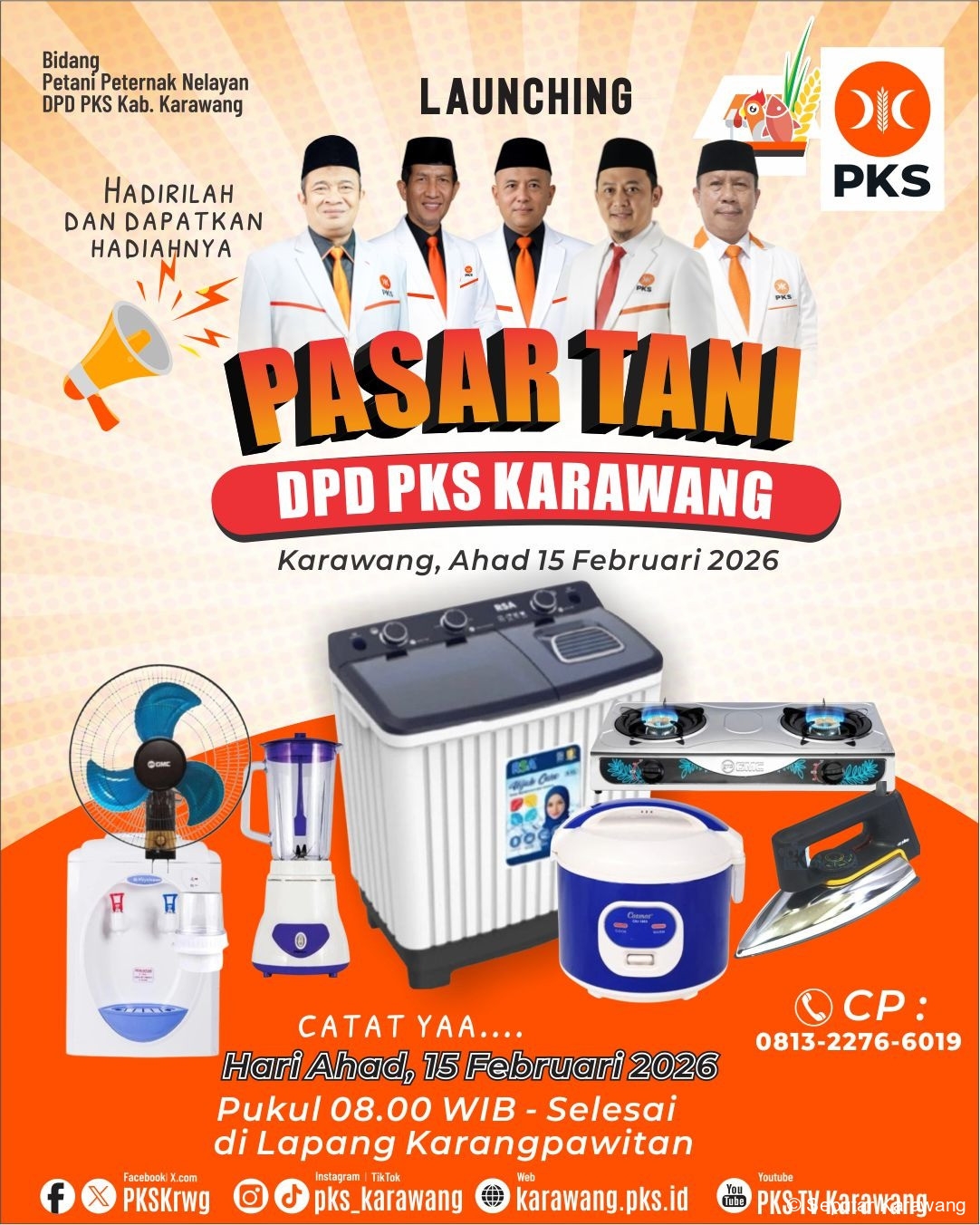 PKS Karawang Gelar Gebyar Pasar Tani 2026 Dorong Regenerasi Petani dan Perkuat Ketahanan Pangan Daerah*