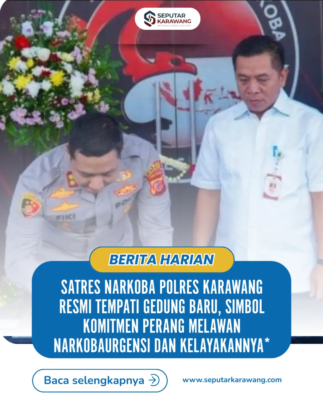 Satres Narkoba Polres Karawang Resmi Tempati Gedung Baru